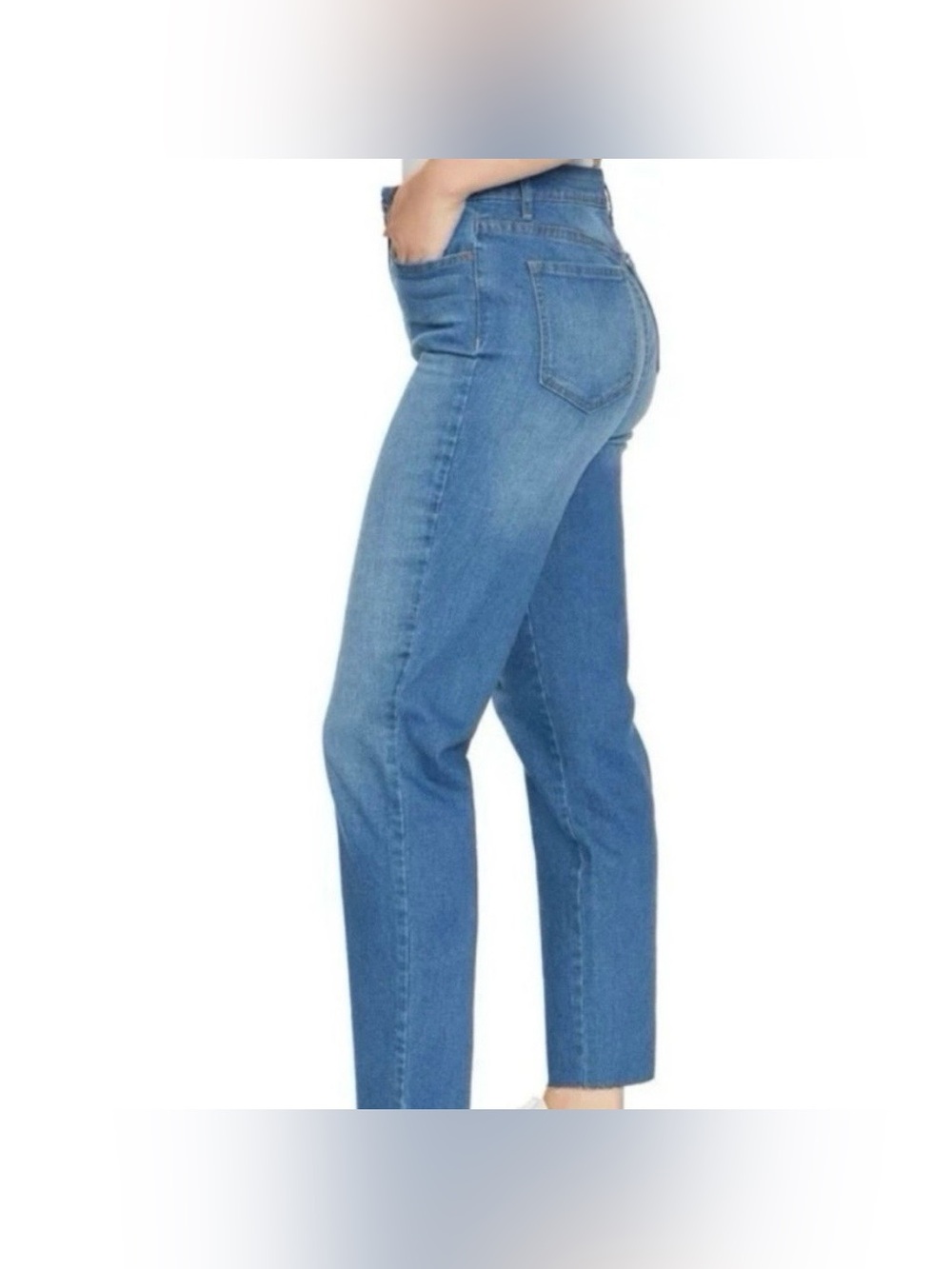 Social Standard by Sanctuary High Waist Fringe Straight Leg Jeans Size 12